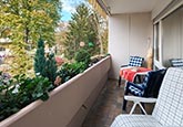 Überdachter Balkon